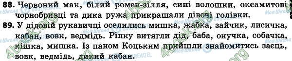 ГДЗ Українська мова 4 клас сторінка 88-89
